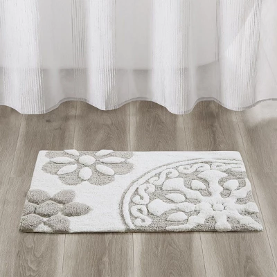 SEVOBAL Bathroom Rugs Bath Mat Rug Home Decor Carpet Shower Mat Home Decor Medallion Floral Pattern Shower Room Bathroom, Beige, 30"*20"*0.5" 3 SEVOBAL Bathroom Rugs Bath Mat Rug Home Decor Carpet Shower Mat Home Decor Medallion Floral Pattern Shower Room Bathroom, Beige, 30"*20"*0.5"