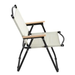 Sevobal Outdoor Portable Chairs Folding Chair Set With Armrests For Patio Garden Poolside Deck Camping Backyard, Beige, 20.47"*21.46"*31.1" -Household Items GUEST 41aedd60 d13a 40e0 acf6 52ec206f46ef