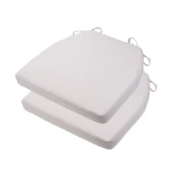 SEVOBAL 2Pack Seat Cushions With Premium Soft Cotton Filling, Non-Slip Bottom, Comfortable Durable Chair Pads For Living Room, Gray, 17"*16.5"*2.2" -Household Items GUEST 4294d27a 8e26 405b 9ee9 9e77fdf225b8