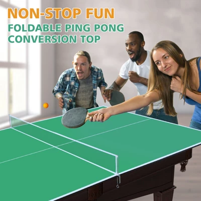 Sevobal Game Table 8ft Foldable Ping Pong Conversion Top Table Tennis Surface For Indoor Use And Game Rooms, Green, 96"*48"*3" 6 Sevobal Game Table 8ft Foldable Ping Pong Conversion Top Table Tennis Surface For Indoor Use And Game Rooms, Green, 96"*48"*3" - Image 4