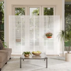 SEVOBAL Patio Decorative Screens 6 Panel Patio Privacy Paged Patio Decorative Screens Patio Screen Decorative For Yard, White, 45.47"*15.75"*72.05" -Household Items GUEST 480e2b06 b4d1 4040 9ca9 016779956c2d