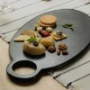 SEVOBAL Serving Platters Oval Mango Wood Cheese Board, Elegant Serving Platter For Stylish Entertaining, Family Party, Black, 17.91"*9.84"*0.59" -Household Items GUEST 48610209 cc91 448e 98dc f886159a9a79 1