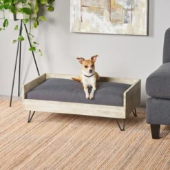 SEVOBAL Acacia Wood Pet Bed,Dog Bed Fabric Plush Tufted Cushion And Minimalist Hairpin Legs Fit Small Dogs,Beige(29.5"*17.75"*11") 9 SEVOBAL Acacia Wood Pet Bed,Dog Bed Fabric Plush Tufted Cushion And Minimalist Hairpin Legs Fit Small Dogs,Beige(29.5"*17.75"*11") -Household Items GUEST 48b25025 46b3 4e7a a473 9c6ab2fe387a
