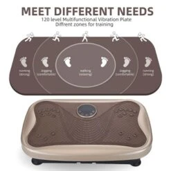 SEVOBAL Exercise Trainers Vibration Plate Fitness Platform Shaking Workout Board Lymphatic Drainage Weight Loss For Home Gym, Brown, 22.1"*13.8"*6.1" -Household Items GUEST 4945d284 92ec 4519 9a1c f8a9efebcbed