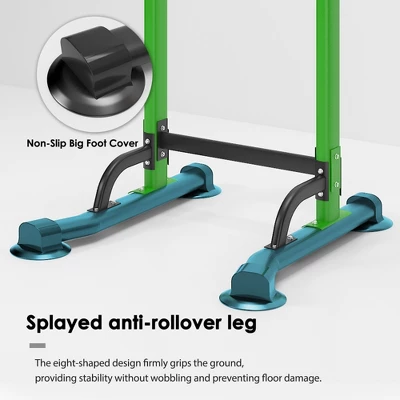 SEVOBAL Adjustable Pull Up Bar Dip Station 10 Height Settings 400LBS Capacity Multifunctional Home Gym Strength Exercise, Green, 29.13"*31.89"*82.68" 7 SEVOBAL Adjustable Pull Up Bar Dip Station 10 Height Settings 400LBS Capacity Multifunctional Home Gym Strength Exercise, Green, 29.13"*31.89"*82.68" - Image 5