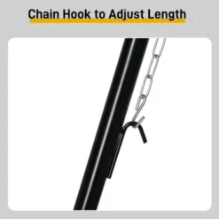 SEVOBAL Grill Cookware Height-Adjustable Campfire Tripod Grill, Stable 3-Leg Design For Outdoor Firepit, Camping BBQ, Black, 18.11"*18.11"*59.45" -Household Items GUEST 4a96dcfb 751e 4b46 bca7 4789088d30a5 1