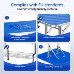 SEVOBAL Pet Grooming Tool Adjustable Foldable Dog Grooming Arm Rustproof Iron Secure Restraint For Small Or Medium Dogs, Blue, 45.30"*23.60"*26.80" 9 SEVOBAL Pet Grooming Tool Adjustable Foldable Dog Grooming Arm Rustproof Iron Secure Restraint For Small Or Medium Dogs, Blue, 45.30"*23.60"*26.80" -Household Items GUEST 4cf03f24 60c9 4472 9bb7 eacced2e48ad