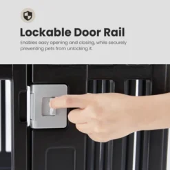 Sevobal Pet Carriers Safe And Secure Dog Playpen For Indoor And Outdoor, Pet Fence, Folding And Portable, Easy To Clean, Black, 35.6"*35"*23.6" -Household Items GUEST 4cf2c539 2ac7 411e a468 c34421e0a42d