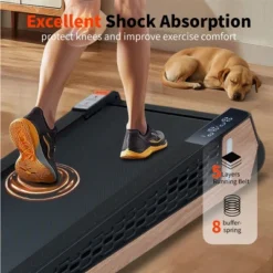 SEVOBAL Walking Pad Running 2.55HP Cushioned Belt 8° Incline Portable Treadmill Spacious Surface Under Desk Home Gym Office, Brown, 38.9"*21.3"*6.9" -Household Items GUEST 4d0c64e4 28e2 4db9 ae8b 97889b28067d