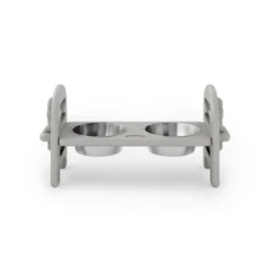 SEVOBAL Pet Water Bottle Adjustable Pet Bowl,Gray(19"*7"*9.5")