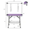 SEVOBAL Pet Grooming Tool 46-Inch Foldable Pet Grooming Table Stainless Steel Frame With Rubber Pads Adjustable, Purple, 46.00"*23.60"*30.00" -Household Items GUEST 504a59d0 8a0c 4665 a2f2 ed9951c14cf4