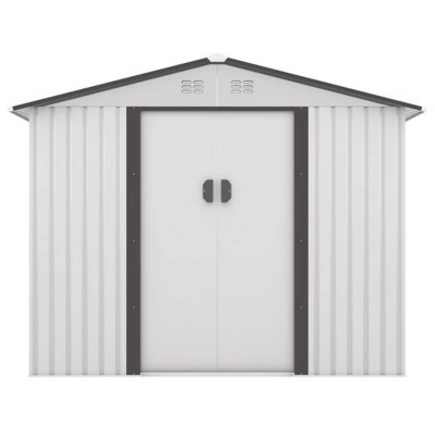 SEVOBAL Storage Sheds Outdoor Storage Room With All-Weather Design Metal Tool Shed For Backyard, Patio, Lawn, Multicolored, 101.18"*100.39"*70.28" 5 SEVOBAL Storage Sheds Outdoor Storage Room With All-Weather Design Metal Tool Shed For Backyard, Patio, Lawn, Multicolored, 101.18"*100.39"*70.28" - Image 3