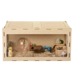 Sevobal Pet Crates And Houses Hamster Cage, Opening Top Small Animals House For Dwarf Hamster Guinea Pig Chinchilla, Beige, 31.5"*16.14"*15.75" -Household Items GUEST 51215de4 cffe 4f10 9fcc 824f2efa18df