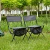 Sevobal Outdoor Portable Chairs 2 Piece Gray Folding Chair With Storage Bag For Indoor Outdoor Camping Picnics Fishing, Gray, 19.3"*15.35"*30.5" -Household Items GUEST 516d40c4 472d 4d8c a4a4 b553b3e2cb7c
