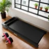 SEVOBAL Walking Pad Running 2.25HP Cushioned Belt Folding Portable Treadmill Spacious Surface Under Desk For Home Gym Office, Black, 47.2"*20.9"*4.9"