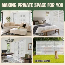 SEVOBAL 2pc Patio Screen Patio Privacy Porch Screen Patio Screens Paged Patio Decorative Screens Patio Screen Decor Outdoor, White, 90.94"*15.75"*72" 10 SEVOBAL 2pc Patio Screen Patio Privacy Porch Screen Patio Screens Paged Patio Decorative Screens Patio Screen Decor Outdoor, White, 90.94"*15.75"*72" -Household Items GUEST 55ce4461 1207 47a8 ae9a 806aa87ba769 1