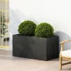 Sevobal Planters Patio Round Metal Pot For Vegetables Flowers And Fruits, Outdoor Backyard Garden Raised Planter Box, Black, 35.25"*18"*18"* -Household Items GUEST 57a706c0 753d 4a7a 9006 828e961de5ff