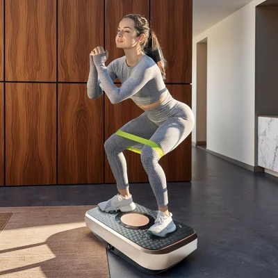 SEVOBAL Vibration Plate Fitness Platform Whole Body Lymphatic Drainage Fat Burning Shaking Workout Board For Home Gym Exercise, Gold, 20.5"*14.2"*4.5" 3 SEVOBAL Vibration Plate Fitness Platform Whole Body Lymphatic Drainage Fat Burning Shaking Workout Board For Home Gym Exercise, Gold, 20.5"*14.2"*4.5"