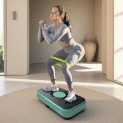 SEVOBAL Vibration Plate Fitness Platform Whole Body Lymphatic Drainage Fat Burning Shaking Workout Board Home Gym Exercise, Green, 20.5"*14.2"*4.5"