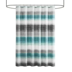 SEVOBAL Shower Curtain Watercolor Stripe Print With Anti-Microbial Treatment For Fresh Bathroom Decor, Gray, 72"*72"*0.13" -Household Items GUEST 59dade56 cfa3 4f9b 9ef4 bd06738e2a9d