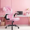 SEVOBAL Task And Office Chairs Computer Chair Adjustable Gaming Chair With Lumbar Support, Rocking Function For Home Office, Pink, 25.3"*27.7"*45.6" -Household Items GUEST 5b200144 e29b 475f be69 134972c99b31