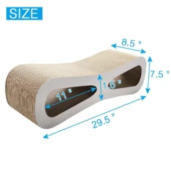 SEVOBAL Pet Scratcher Cat Scratcher Cat Toy Corrugated Cardboard, Modern Cat Furniture, Beige, 29.50"*8.50"*7.50" -Household Items GUEST 5b280c25 8973 491f a043 3063cceda5c5