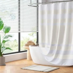 SEVOBAL Shower Curtain Water Repellent 3M Treatment With Waffle Weave Texture For Bathroom, Beige, 78"*72"*0.13" -Household Items GUEST 5d2c6ce5 da9f 4437 8b8e 87da656ce45c 1