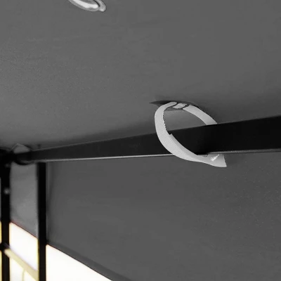 Sevobal Patio Umbrellas Outdoor Patio Gazebo Replacement Canopy, Double Tiered Gazebo Tent Roof Top Cover Only, Gray, 118"*118"*26.78" 6 Sevobal Patio Umbrellas Outdoor Patio Gazebo Replacement Canopy, Double Tiered Gazebo Tent Roof Top Cover Only, Gray, 118"*118"*26.78" - Image 4