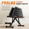 Sevobal Home Gym Equipment Weight Bench Adjustable Workout Bench For Home Gym Foldable Bench Press For Training Home Gym, Black, 53.1"*15.9"*21.4" 2 Sevobal Home Gym Equipment Weight Bench Adjustable Workout Bench For Home Gym Foldable Bench Press For Training Home Gym, Black, 53.1"*15.9"*21.4" -Household Items GUEST 5f07da91 d49a 4585 a190 91cc08f2e298