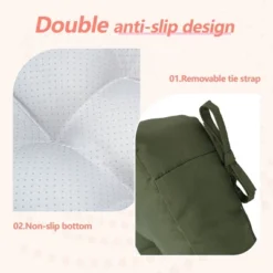 SEVOBAL 2Pack Square Seat Cushions With Premium Soft Cotton Filling, Non-Slip Bottom Durable Chair Pads For Dining Room, Dark Green, 17.8"*17.8"*4.4" -Household Items GUEST 5f1095a6 c8e4 4c52 bb4a bc7a69561473