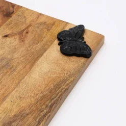 SEVOBAL Serving Platters Butterfly Wooden Platter, Whimsical Serving Board For Elegant Entertaining, Family Parties, Brown, 10"*16"*1" -Household Items GUEST 5f466f06 afb2 4b4e a40b c28bbb4dad81