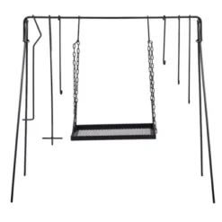 SEVOBAL Grill Cookware Grill Swing Adjustable Height, Heavy-Duty Steel Construction For Dutch Oven Cooking, Open-Fire, Black, 38.6"*20.9"*35" -Household Items GUEST 5f4e1c77 f105 461a 8744 936c9188be56