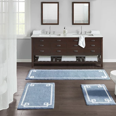 SEVOBAL Bathroom Rugs Bath Mat Rug Home Decor Carpet Shower Mat Home Decor For Bathtub Side Floor Shower Room Bathroom, Blue, 40"*24"*0.5" 5 SEVOBAL Bathroom Rugs Bath Mat Rug Home Decor Carpet Shower Mat Home Decor For Bathtub Side Floor Shower Room Bathroom, Blue, 40"*24"*0.5" - Image 3