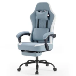 SEVOBAL Office Chair Desk Chair Computer Chair Office Chairs With Lumbar Support Swivel Rolling Easy Assembly Home Gift, Blue, 25.2"*25.4"*48.4" -Household Items GUEST 61bc49ff e9db 4156 9c46 b2838a418c4d
