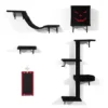 Sevobal Pet Tower 5 PCS Gothic Wall Mounted Cat Furniture, Luxury Cat Wall Furniture Set, Cat Climber, Cat Bridge, Multicolored, 11.8"*7.9"*36.6" -Household Items GUEST 63616a23 3512 4117 b8e0 3b3e244409d9