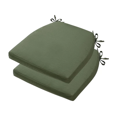 SEVOBAL 2Pack Seat Cushions With Premium Soft Cotton Filling, Non-Slip Bottom, Comfortable Durable Chair Pads For Living Room, Green, 17"*16.5"*2.2" 7 SEVOBAL 2Pack Seat Cushions With Premium Soft Cotton Filling, Non-Slip Bottom, Comfortable Durable Chair Pads For Living Room, Green, 17"*16.5"*2.2" - Image 5