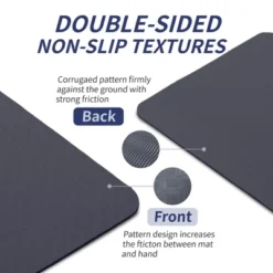 SEVOBAL Premium Non-Slip Yoga Mat Extra Thick Exercise Mat Dual Texture Design For Superior Grip Comfort, Gray, 72.1"*24"*0.2" -Household Items GUEST 65e95d0e 4775 41bb 9c4f 1994a9425b9c