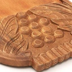 SEVOBAL Serving Platters Handmade Teak Wood Cheese And Bread Board With Asymmetrical Modern Design For Cakes, Appetizers, Brown, 29.5"*14"*1.5" -Household Items GUEST 66a1cc51 281e 4ae8 9cb5 f5187e084c14