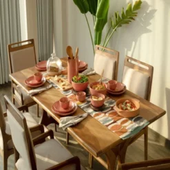 SEVOBAL Serving Platters Rustic Ceramic Pasta Platters, Ideal For Serving Spaghetti Lasagna Macaroni Ziti At Stylish Dinners, Pink, 7.87"*7.87"*1.57" -Household Items GUEST 679d3232 2c63 4c27 b940 373564623afe