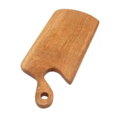 SEVOBAL Serving Platters Handmade Teak Wood Cheese And Bread Board With Asymmetrical Modern Design For Cakes, Appetizers, Brown, 6"*15"*0.7" -Household Items GUEST 68f90c12 992c 49ac 82d8 8477791f4581