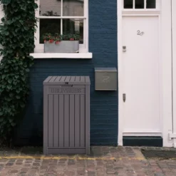 SEVOBAL Deck Boxes 48 Gallon Express Package Delivery Box, Large Outdoor Parcel Storage Lockable, Outdoor Package Storage, Gray, 21.65"*20.28"*30.51" -Household Items GUEST 6b0c7de4 cc2d 47f4 a2ae 110a5fdb121d