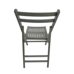 Sevobal Outdoor Portable Chairs 4 Piece Slatted Wood Folding Chair Set For Kitchen Special Events Outdoor Backyard Garden, Gray, 15.6"*22.8"*31" -Household Items GUEST 6c3186d1 ebfa 4ec0 bcb2 1836b029b625