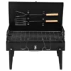 SEVOBAL Outdoor Grills, Griddles And Smokers Portable Square Charcoal Grill, BBQ With Adjustable Height For Outdoor, Black, 17.9"*12.79"*3.15" -Household Items GUEST 6c449d3e 540b 4dee 9348 0523c7ddc8bb