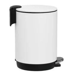 SEVOBAL Trash Can Kitchen Garbage Can Trash Cans Trashcan Round Stainless Steel With Soft Close Lid Step Foot Pedal Bathroom , White, 12"*9"*7" 11 SEVOBAL Trash Can Kitchen Garbage Can Trash Cans Trashcan Round Stainless Steel With Soft Close Lid Step Foot Pedal Bathroom , White, 12"*9"*7" -Household Items GUEST 6d70eaac fee2 40d2 a1e7 688f6b7f36b5
