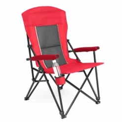 Sevobal Outdoor Portable Chairs High Back Lawn Chair With Cup Holder And Collapsible Design For Backyard Garden Patio, Red, 9.06"*6.69"*36.22" -Household Items GUEST 6eb29112 be58 4598 b18a 0973dfc6d3ac