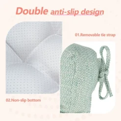 SEVOBAL 2Pack Square Seat Cushions With Premium Soft Cotton Filling, Non-Slip Bottom Durable Chair Pads For Dining Room, Green, 17.8"*17.8"*4.4" -Household Items GUEST 707b9e1b 922b 48b5 a488 d4a8f1c58826