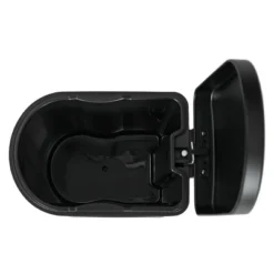 SEVOBAL Trash Can Kitchen Garbage Can Trash Cans Rectangle Stainless Steel With Soft Close Lid Step Foot Pedal Bathroom Toilet, Black, 18"*14"*9" -Household Items GUEST 7150f158 f71d 4d69 8446 f622196123f7