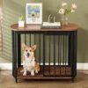 SEVOBAL Pet Crates And Houses Curved Pet Cage Dual Purpose Furniture Ventilated Structure Chew Resistant, Brown, 31.5"*23.03"*25.87" -Household Items GUEST 73eec0e2 6be4 4c86 8c07 82c9fb08799b