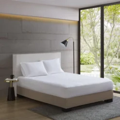 SEVOBAL Mattresses Cotton Percale Quilted Mattress Pad With Moisture Wicking And Plush Comfort For Bedroom, White, 84"*72"*0.8" -Household Items GUEST 78bad615 80ae 4138 8c34 19f825cc250e