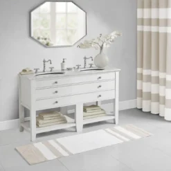 SEVOBAL Bathroom Rugs Bath Mat Rug Home Decor Carpet Shower Mat Home Decor For Bathtub Side Floor Shower Room Bathroom, Beige, 72"*24"*0.5"